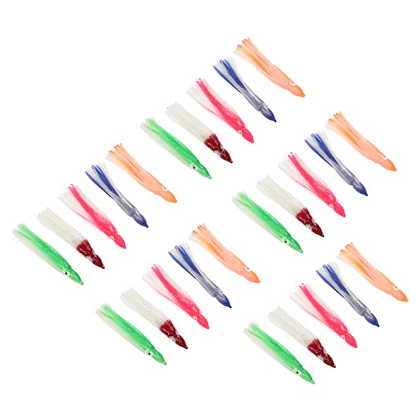 25 st bitbeständiga lysande fiskedrag i silikon med levande design, 9 cm, för lax