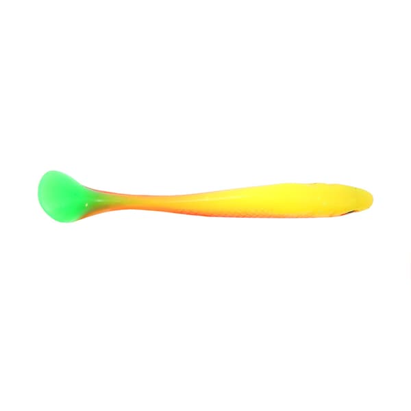 Farverige simulerede bløde fiskelokker med naturtro øjne og 3D-form - Sæt med 10 silikonelokker (E)