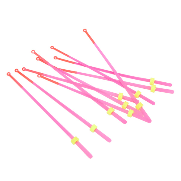 10 stk. isfiskestangtupper ABS Mini toppseksjon Vinterfisketilbehør 16 cm