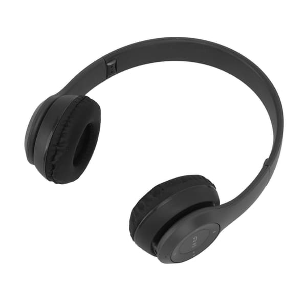 P47 Trådløse Bluetooth-hovedtelefoner med støjreduktion, foldbare til sport og musik, sort