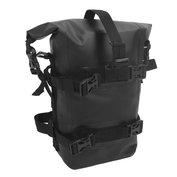 Vandtæt motorcykel sidetaske med quick release, stor kapacitet, universal, sort