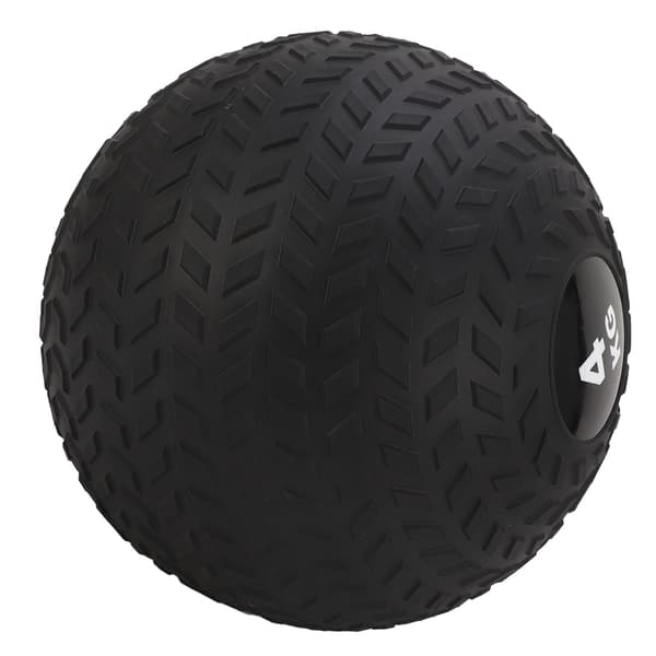 PVC medicinbold med sand, 4 kg, 23 cm, til fitnesstræning/slamming