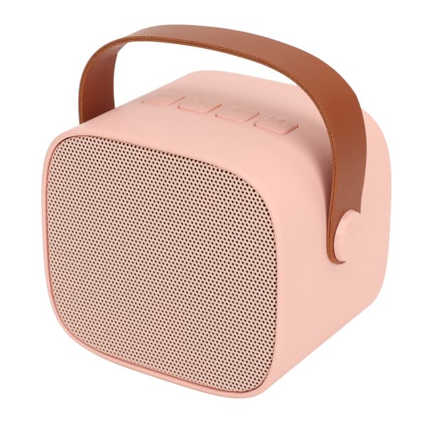 Bærbar Mini Bluetooth Karaoke Maskin med Trådløs Mikrofon for Voksne og Barn, Rosa, 2000mAh