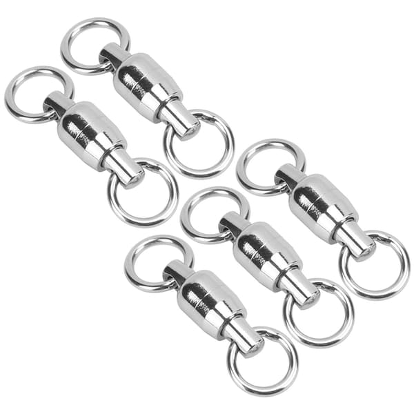 5 STK Rustfrit Stål Drejelig Rulleforbinder Figur 8 Ring til Fisketilbehør (5#)