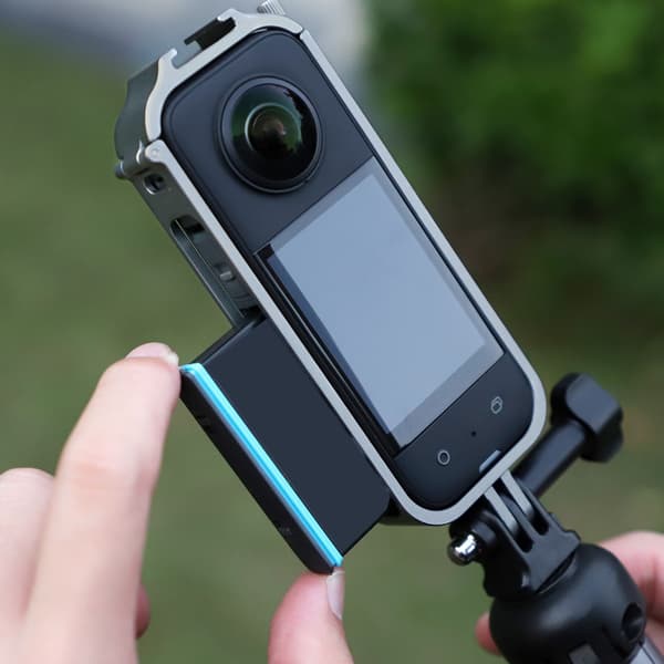 Skyddande aluminiumram för Insta360 X3 med kallskoadapter och utbyggbarhet