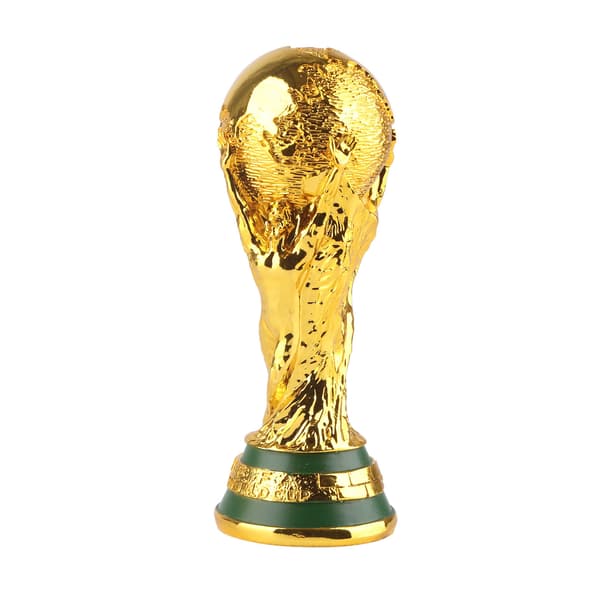 Replika av FIFA World Cup 2022 guldcup, dekorationspresent för fans, 21 cm solid