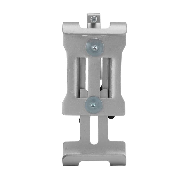 Cykeltelefonholder i aluminiumslegering til 20-36 mm styr (3,5-6,5 tommer) - Sølv