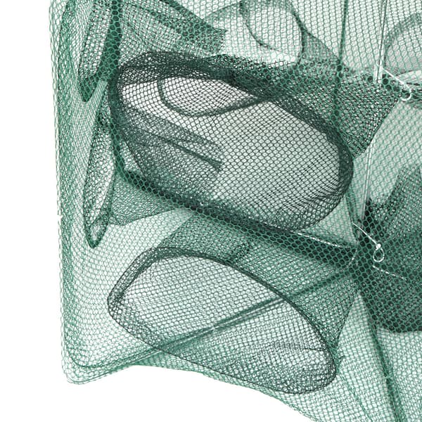 Sammenklappelig fiskefælde sekskantet 6 huller rejer krabbe minnow net