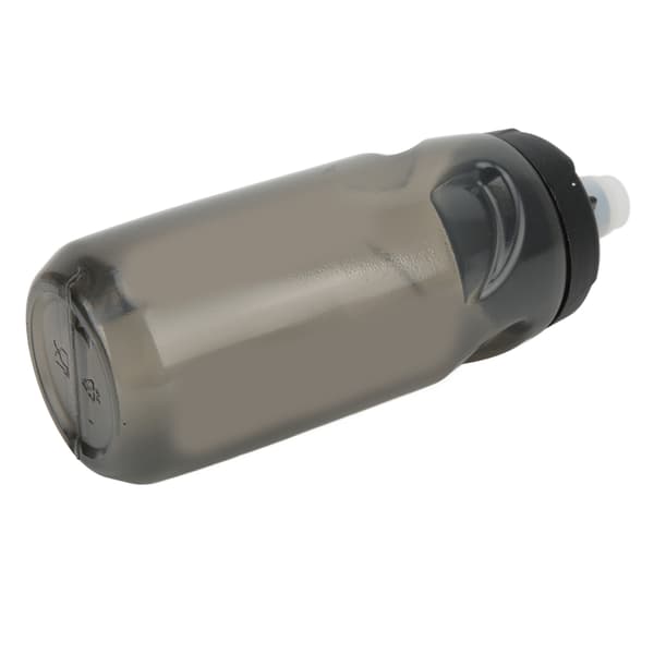 650 ml klämbar PP5 silikon cykelvattenflaska, läckagesäker, transparent grå