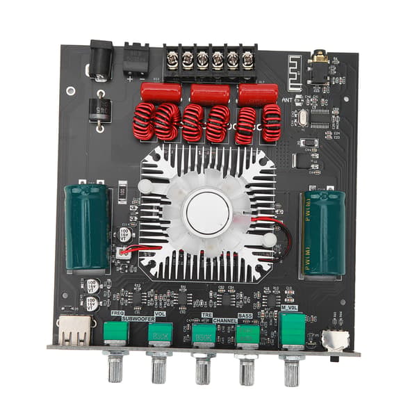 Bluetooth 2.1-kanals effektförstärkarkort TDA7498E Bas- och diskantkontroll 160Wx2+220W