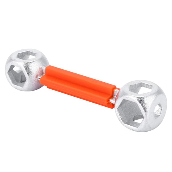 Knogleformet sekskantnøgle til cykler 6-15 mm Holdbar Bærbar Orange Zinklegering