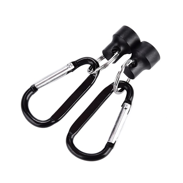 Magnetisk fluefiskespænde med sidenetstøtte, dobbeltklips, sort, rustfrit stål, 3,5 kg