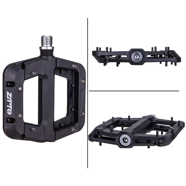 Skridsikre MTB Cykelpedaler, Nylonfiber Platform, 9/16 Tommer Aksel