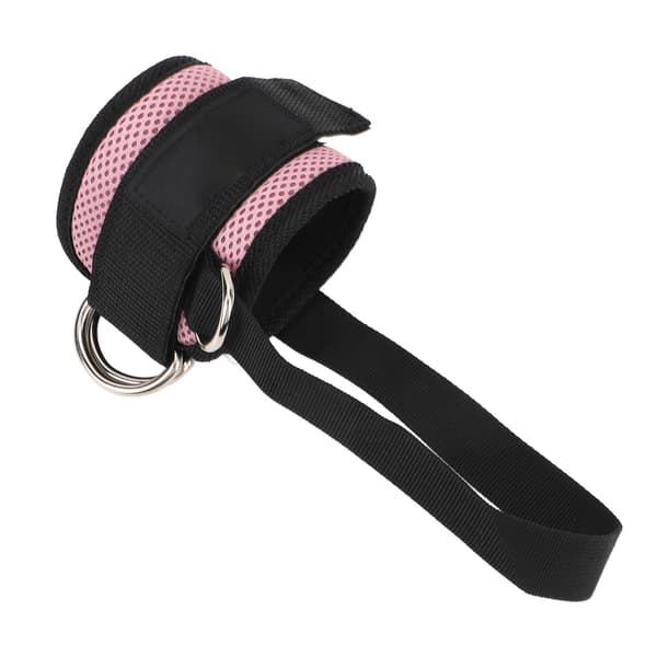 Justerbar ankelrem, säker, mångsidig, för kabelmaskin, gym, rosa