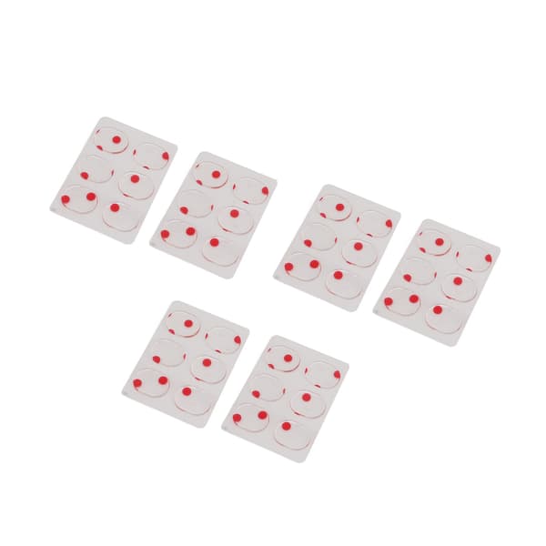 36PCS Silikon Trumdämpare Mjuka Pads Geler Tonkontroll Röd Vit