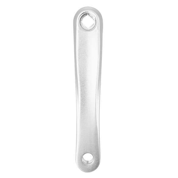 Vänster cykelpedalarm i aluminiumlegering 170 mm med rombiskt hål, silver