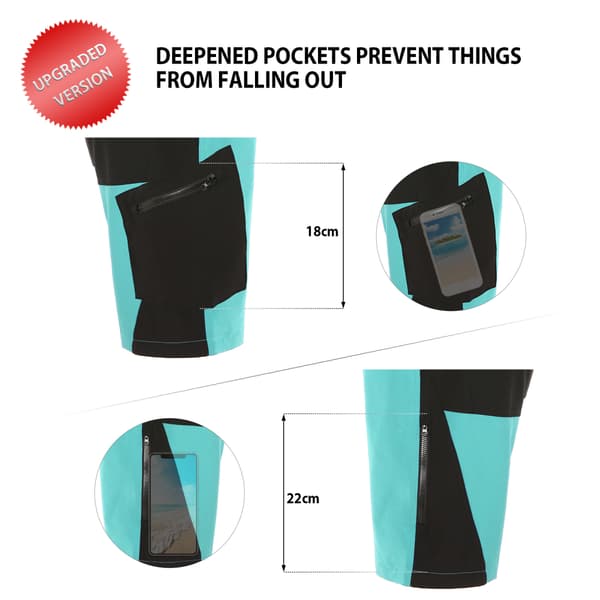 TOMSHOO Cykelshorts til mænd med 3D-polstring, åndbare, løs pasform, MTB udendørssport