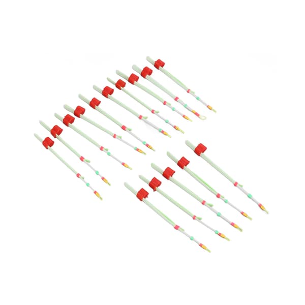 15 STK Mini Bærbar Slitesterk ABS Isfiskestangtupper for Vinter, Liten, 10,4 cm