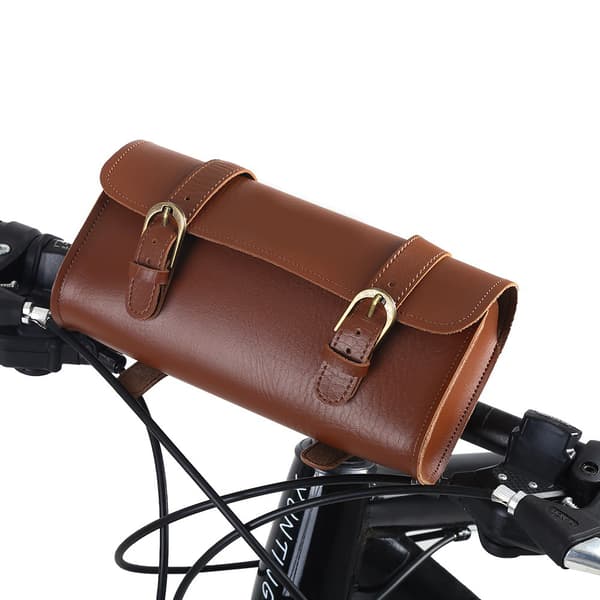 Soul Retro Style Kunstlæder Frontrammetaske til Cykelcykeltilbehør