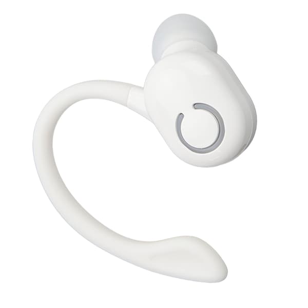 Bluetooth 5.2 Headset med Brusreducering och Mikrofon, Lättvikt för Förare, Kontorsanvändning, Vit