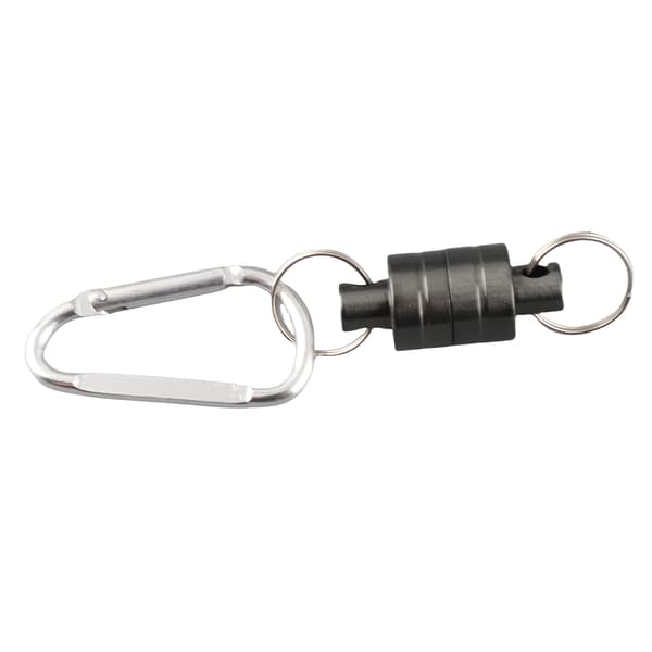 Magnetisk fiskenetspænde med tilbehørsholder, snorclips, rustfrit stål, sølv (individuel)