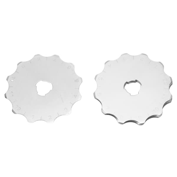 10 erstatningsblader i rustfritt stål for roterende kutter for sying og papir, 4,5 cm