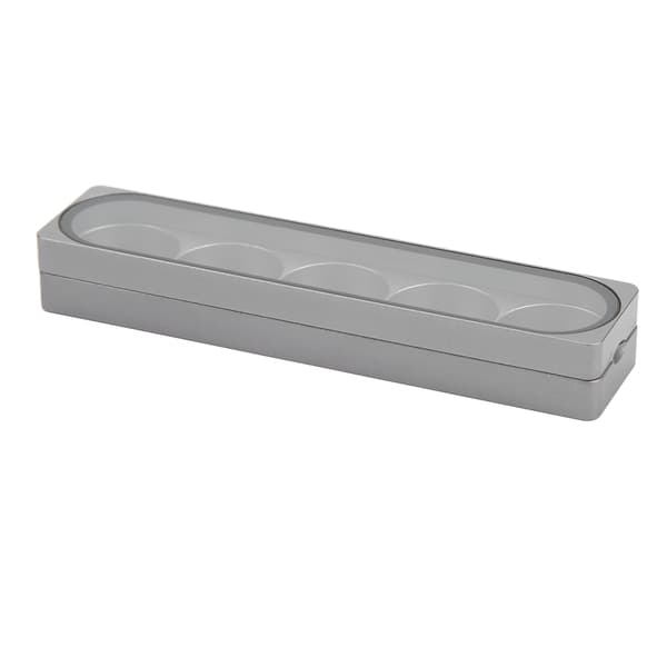 Køtuppbevaringsboks i aluminiumslegering med magnetisk lukking, 5 hull