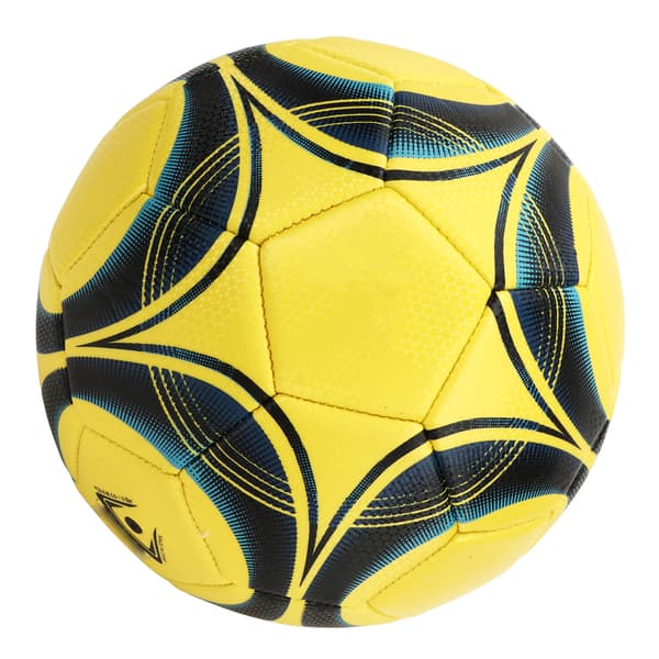 Ungdomstræningsfodbold, dobbeltlag, anti-burst, størrelse 4 (19 cm), gul