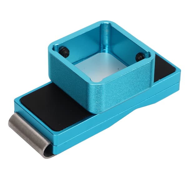 Magnetisk krittbeholder for biljard med multifunksjonell klips, bærbar, rustfritt stål, blå, biljardtilbehør