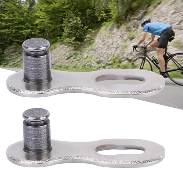 Cykelkædeforbinder til 10-gears cykler, sølvlegeret stål, til mountainbikes
