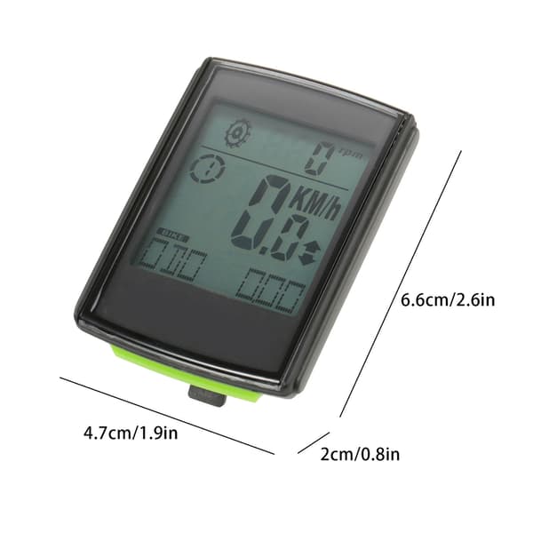 Lixada 3-i-1 Trådløs LCD Cykelcomputer med Pulsmåler og Kadencemåler, Vandafvisende