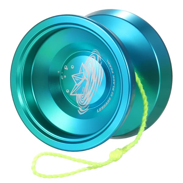 2 stk. Professionel Yo-Yo-kugle i aluminiumslegering med snore, etui og handsker til konkurrence