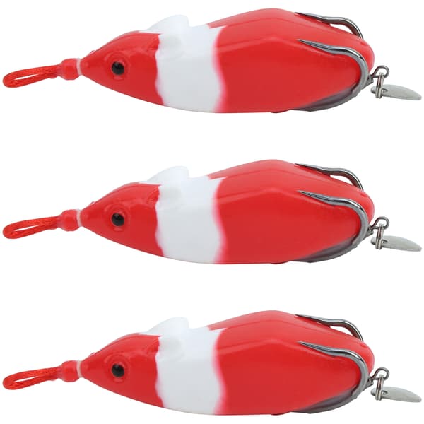 3 st mjuka simulerade ormhuvudbeten med paljetter för fiske #4