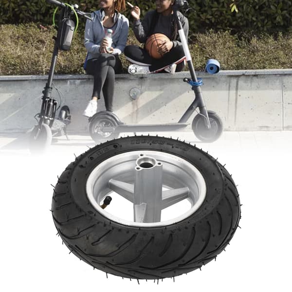 Elscooter bakdäck med aluminiumfälg 110 50 6.5 Halkfritt gummi