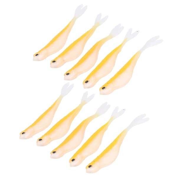 2 sæt bløde silikone-simulerede tofarvede agn 12 cm 72 g fisketilbehør #6
