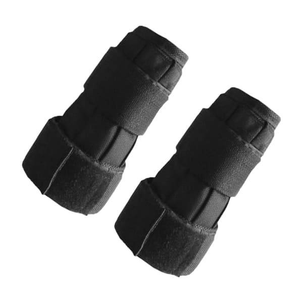 2-pack justerbara viktade handleds-/benremmar 5/10 kg Oxford för styrketräning (tomma)