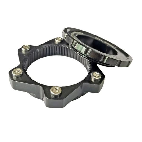 Centerlock-adapter for 6-hulls bremseskivekonvertering, 6-bolt, kraftig aluminium