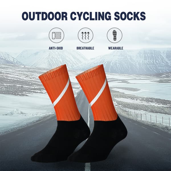 Unisex Cykelstrømper, Reflekterende, Skridsikre, Åndbar Silikone, Sport, Løb