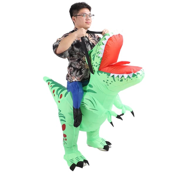 Alsidig oppustelig dinosaurkostume til voksne lavet af polyester til cosplayfester, assorterede farver