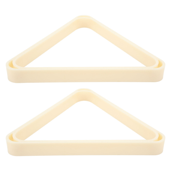 2 st triangulär biljard snooker bollhållare för 5,25 cm bollram, vit ABS
