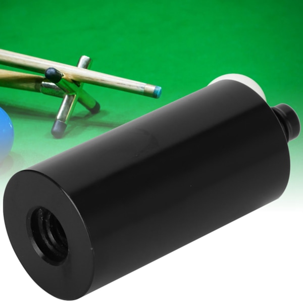 Bærbar sort aluminium billardkøforlænger til pool og snooker