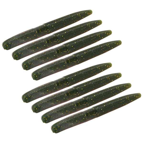 8 STK AR24 Blød Ormefiskelokke 10cm/6.5g Naturtro Simulationsfisketilbehør