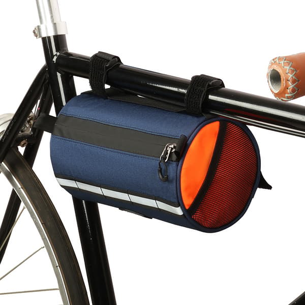 Multifunktionel cykeltaske til styr, sadel, stel med rem, reflekterende, vandtæt