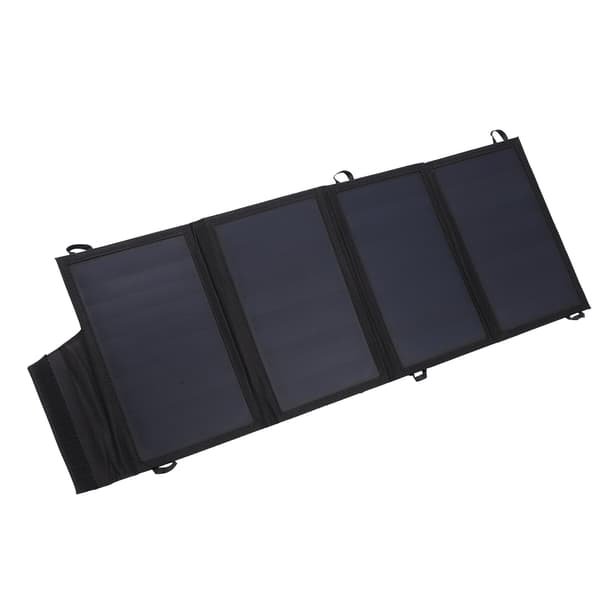 22W Bærbar Sammenfoldelig Soloplader med 2 USB-porte til Camping, Vandreture og Rejser