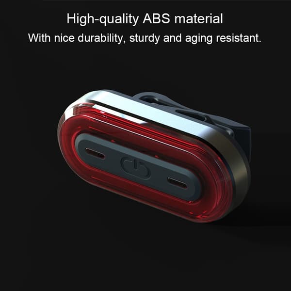 Oppladbar USB LED Sykkelbaklykt med 6 Moduser, MTB/Landeveissykkellys