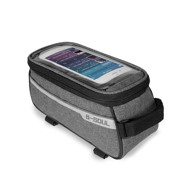 MTB Frontramme Mobiltelefon Taske med 6\" Touchscreen og Hovedtelefonstik