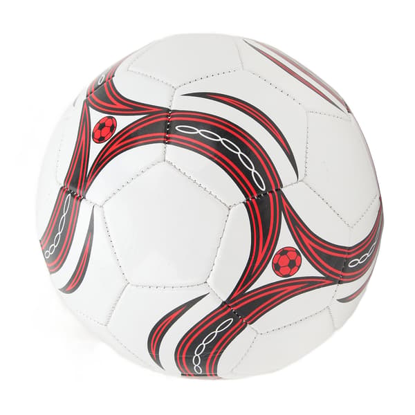 Förtjockad PVC Träningsfotboll #5 Standard Röd Vit för Matcher och Träning med Eldmönster