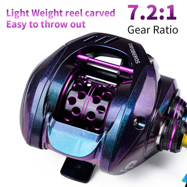 Fiskesnelle 10 kg brems 7.2:1 5+1BB magnetisk bremsesystem