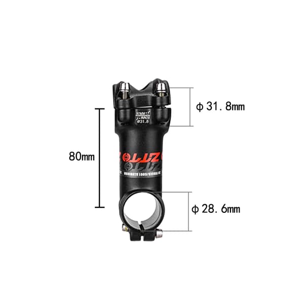 Ultralet cykelhovedrør 7° til 31,8 mm styr MTB landevejscykel 60-120 mm