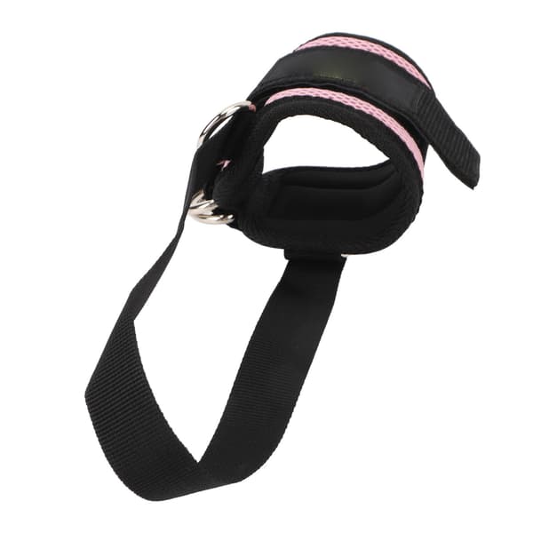 Justerbar ankelrem, säker, mångsidig, för kabelmaskin, gym, rosa
